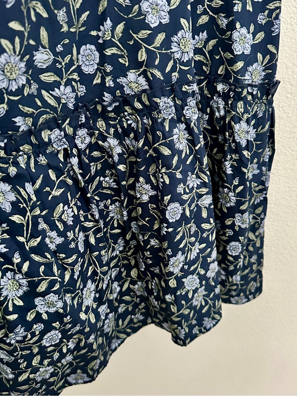 NWT Belle Isle by Torrid Drop Waist Navy Blue Floral Shirt Dress [Size: 3] - Picture 7 of 7